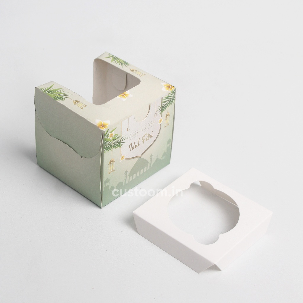 

875 Kotak Cupcake Isi 1 #Edisi Idul Fitri (Uk. 8x7,5x7,5 cm) - Box Cupcake Isi 1 - Kardus Muffin | Custoom.in