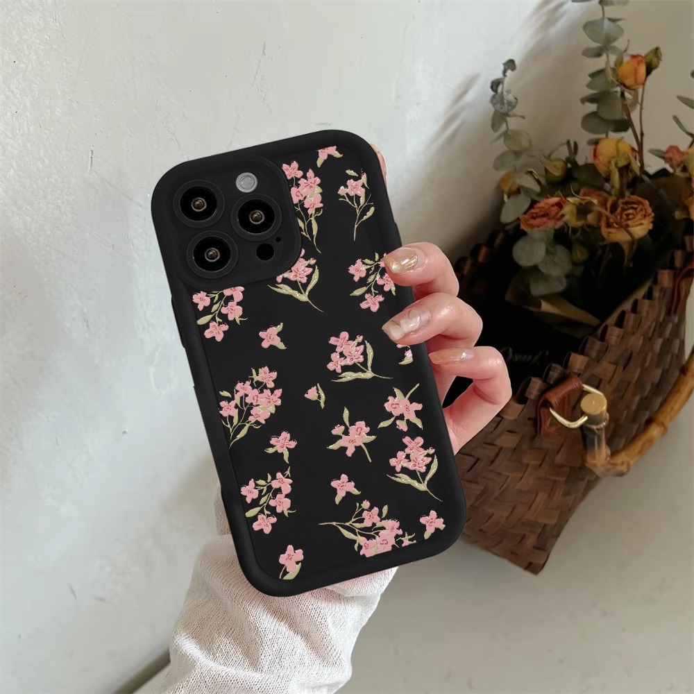 SS1099 Case For OPPO A16 A53 2020 A54 A55 A57 A77S 4G RENO 4F 11 Pink Ribbon Butterfly Flower Macaro