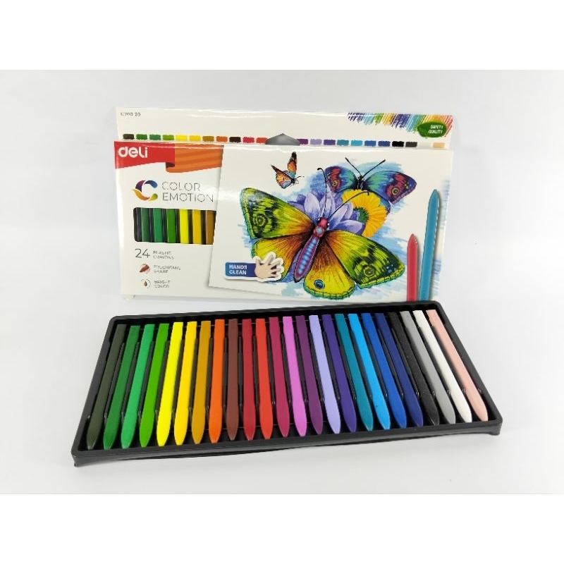 

Deli Krayon Sekolah 12/24 Warna Cerah Bentuk Segitiga Ergonomis Tidak Beracun EC200 00/EC200 20