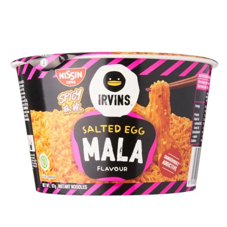 Nissin Irvins MALA Salted Egg Instant Noodles