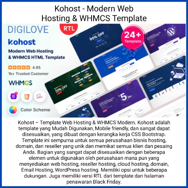 Kohost - Modern Web Hosting & WHMCS Template