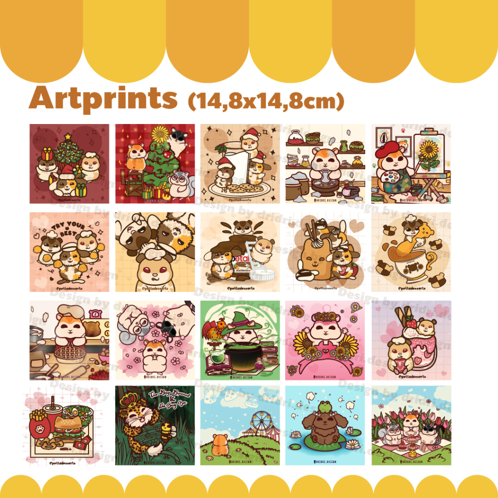 

Artprint by dridri.design Hammy and Friends Adventure