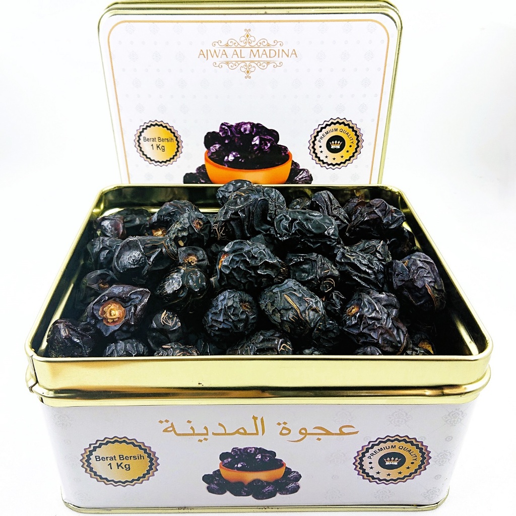 Kurma Ajwa Kaleng 1 Kg Ajwa PREMIUM Al Madinah