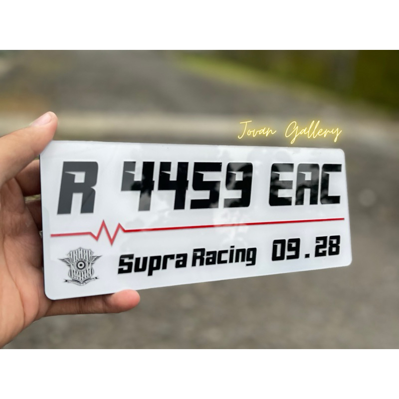 Plat Nomor Motor Font Racing Keren