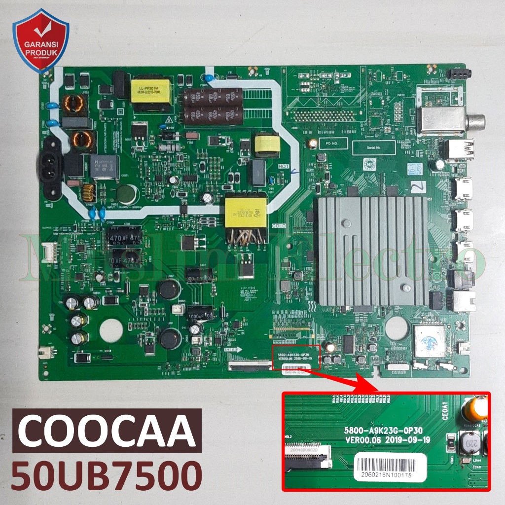 Mainboard LED TV ANDROID Coocaa 50UB7500