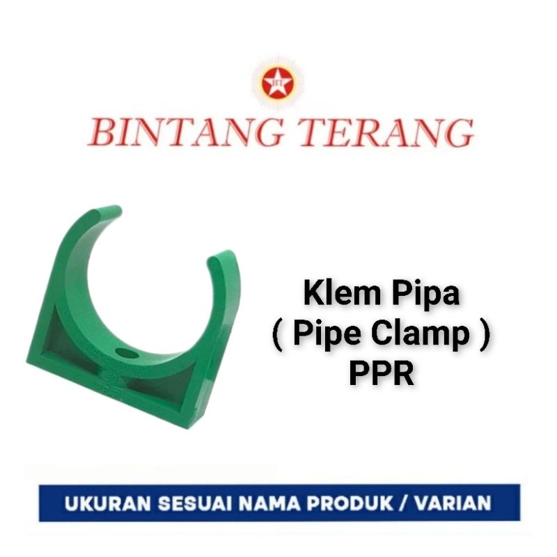 Klem Pipa PPR 1/2" 20 mm / Klem Pipa PPR 3/4" 25 mm / Pipe Clamp / Fitting Pipa PPR / Penjepit Pipa 