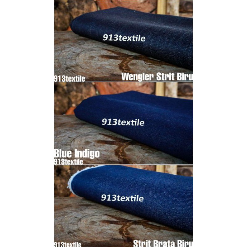 KODE C45W Kain Jeans Meteran Murah Melar Tebal 13 oz