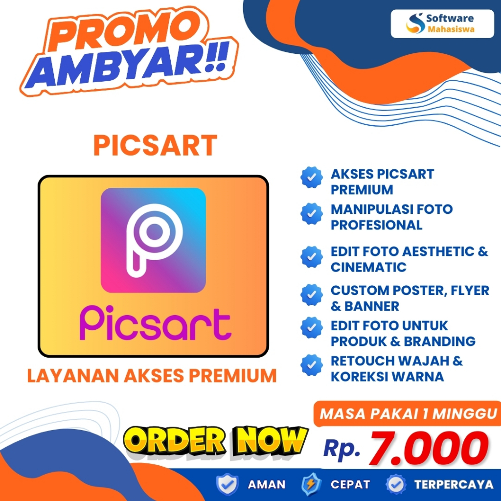 PicsArt Akses Premium – Akses Fitur Edit Foto dan Video Canggih untuk Kreativitas Tanpa Batas