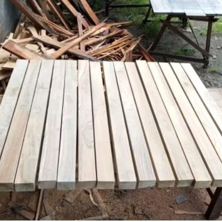 Kaso Kayu Jati Perhutani 100x4x3cm Grade A