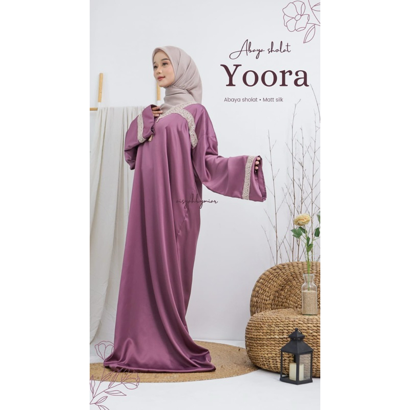 ABAYA SHOLAT YOORA/ABAYA SHOLAT SILK POLOS/ABAYA SHOLAT SILK PREMIUM/MUKENA SHOLAT SILK POLOS/MUKENA