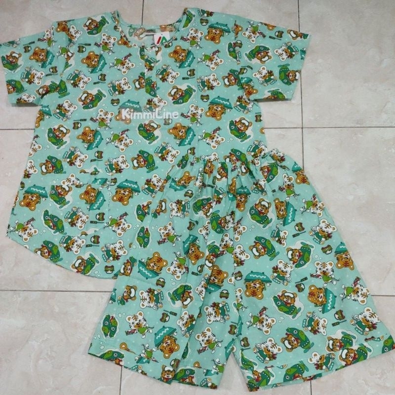 Setelan Baju Tidur Merlin Bahan Katun 3 Model Celana  : BD 3/4 Dewasa Celana Babydoll + HP Dewasa Ce