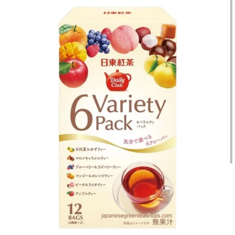 

Nittoh Daily Club fruit drinks isi 12 sachets - 6 rasa @ 2 saset made in Japan original