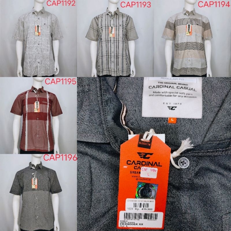 Cardinal Casual Kemeja Pria CAP1192 CAP1193 CAP1194 CAP1195 CAP1196