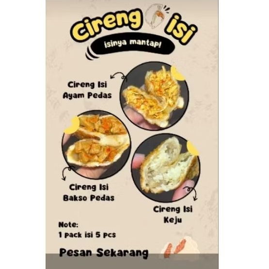 

cireng pedas isi 5