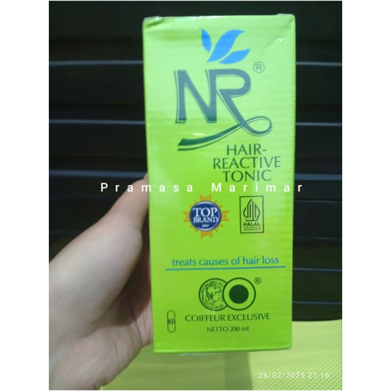 NR Hair Reactive Tonic 200ml Exp.2029 Mengatasi Rambut Rontok Parah & Mencegah Ketombe