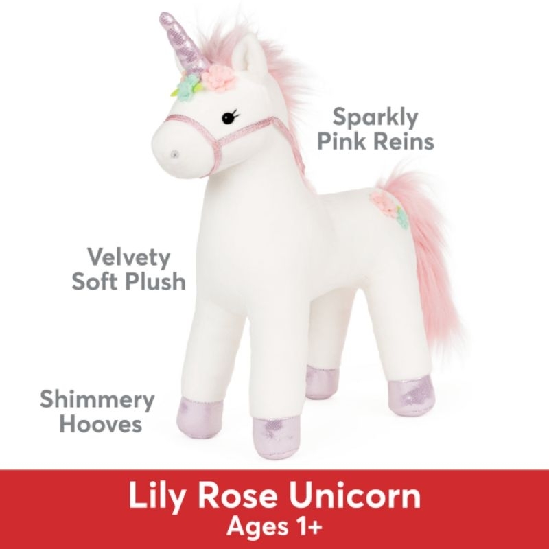 GUND - Boneka Kuda Poni Lilyrose Pink Unicorn