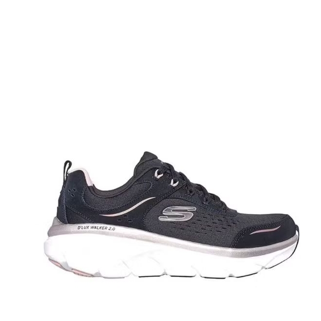 Skechers D'LUX WALKER 2.0 Women's Sneakers Shoes - Black / Rose