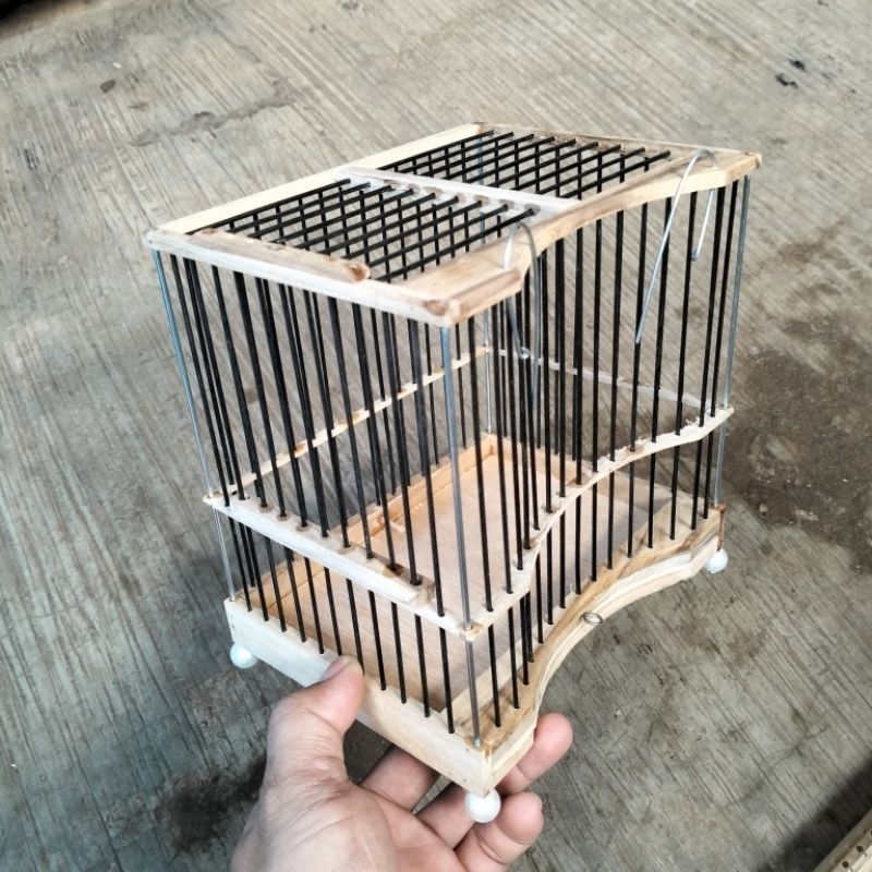 (AMBRUKAN) SANGKAR BURUNG UNTULAN KANDANG CAS PLECI, KOLIBRI SOGON  KAYU JATI