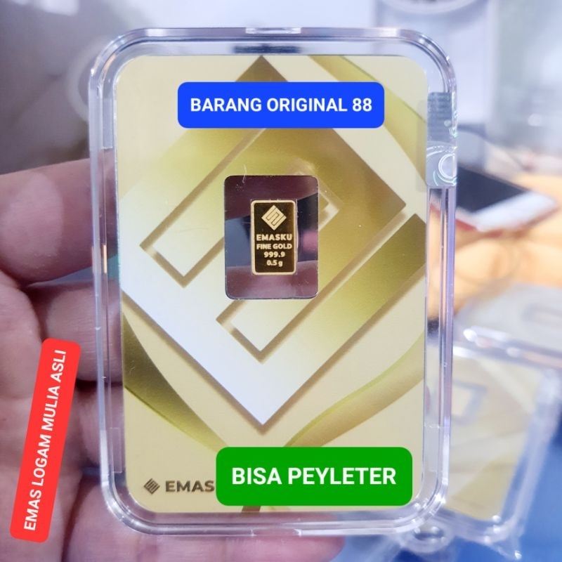 BUKA 24 JAM INSTANT JAKARTA SIAP ANTAR 100% ASLI EMAS 0.5 GRAM ORIGINAL BUTIK OFFICIAL LOGAM MULIA B