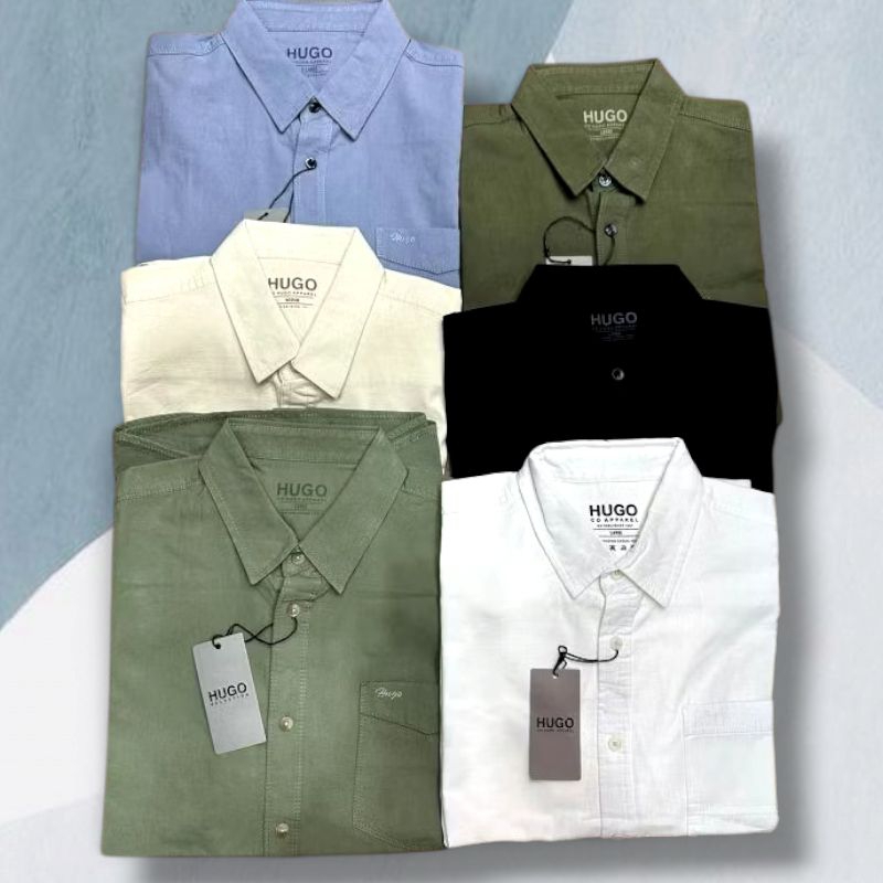 Kemeja Pendek Pria HUGO SELECTION ORIGINAL 100%
