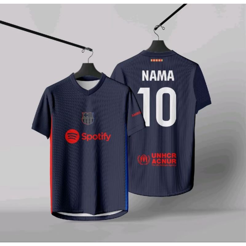 JERSEY FC BARCELONA AWAY 2023-2024 GRATIS CUSTOM NAMA DAN NOPUNG