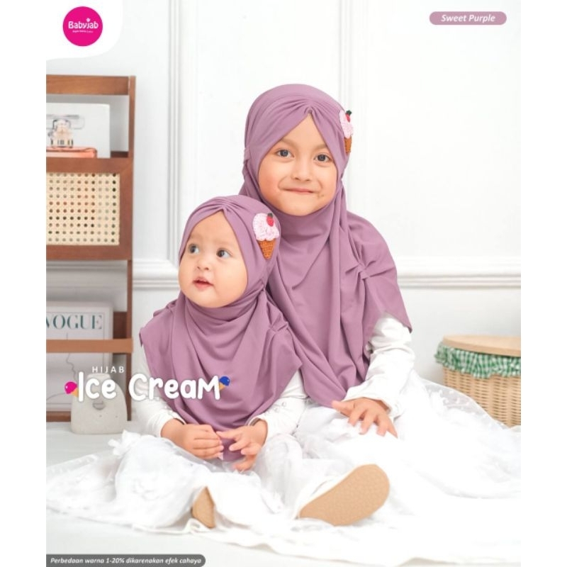 Babyjab Bandung Hijab Ice Cream Jilbab Bayi dan Anak Bahan Jersey Premium
