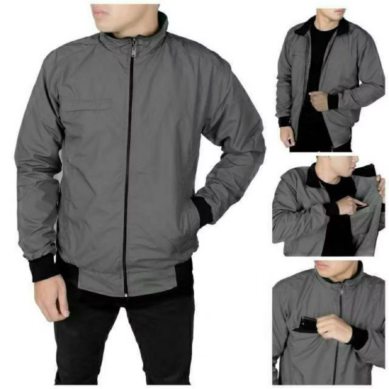 JAKET PRIA CASUAL SIMPLE ORIGINAL / JAKET MOTOR PRIA / JAKET BOMBER / JAKET SGM