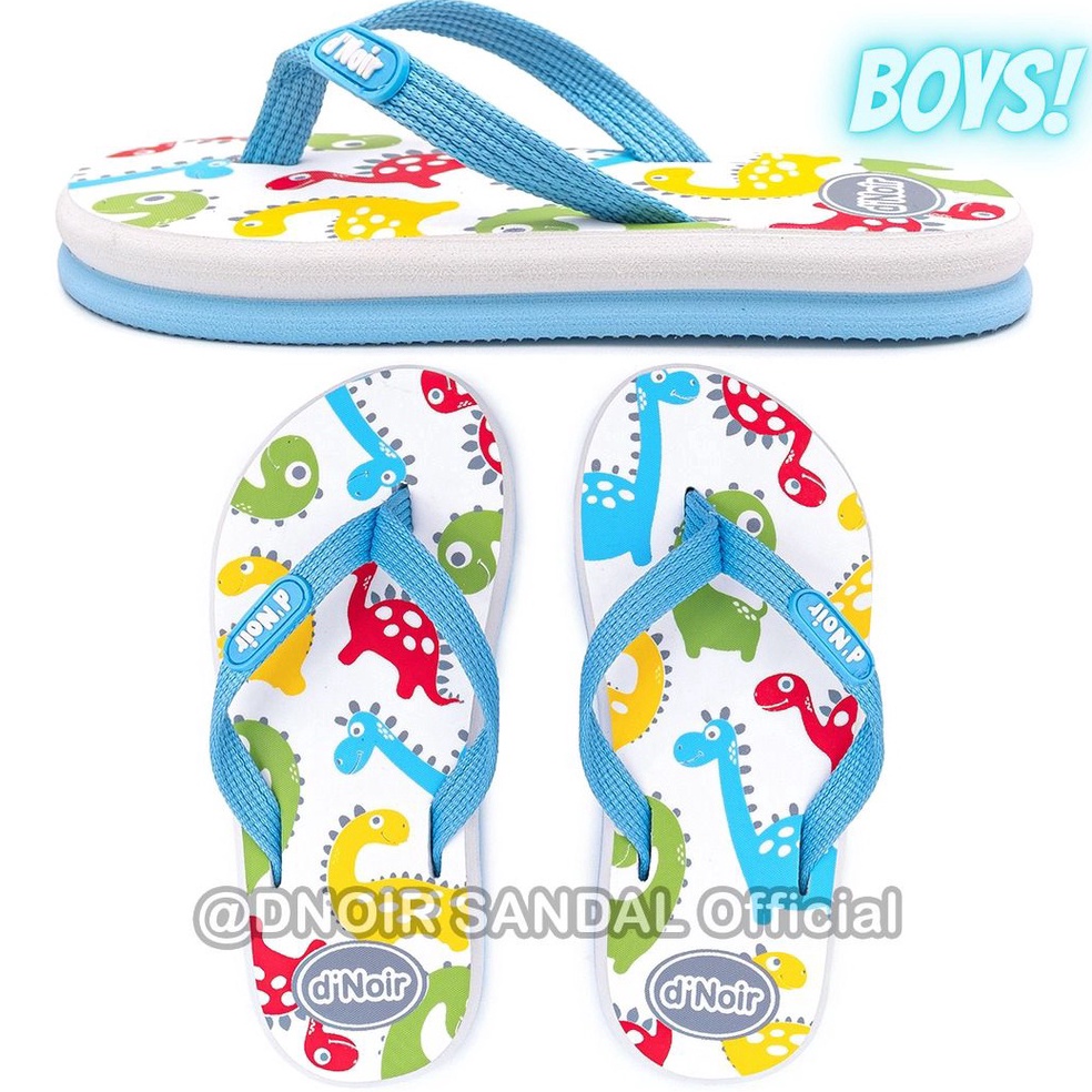 KODE X86V DNOIR Sandal Jepit Anak Laki Laki  Perempuan DINO size 25  36