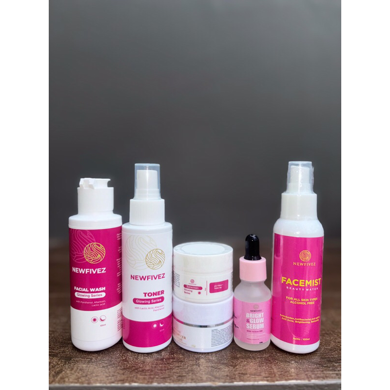 New Fivez Skincare Paket Glowing basic mencerahkan , memutihkan , glowing skin , memudarkan flek hit