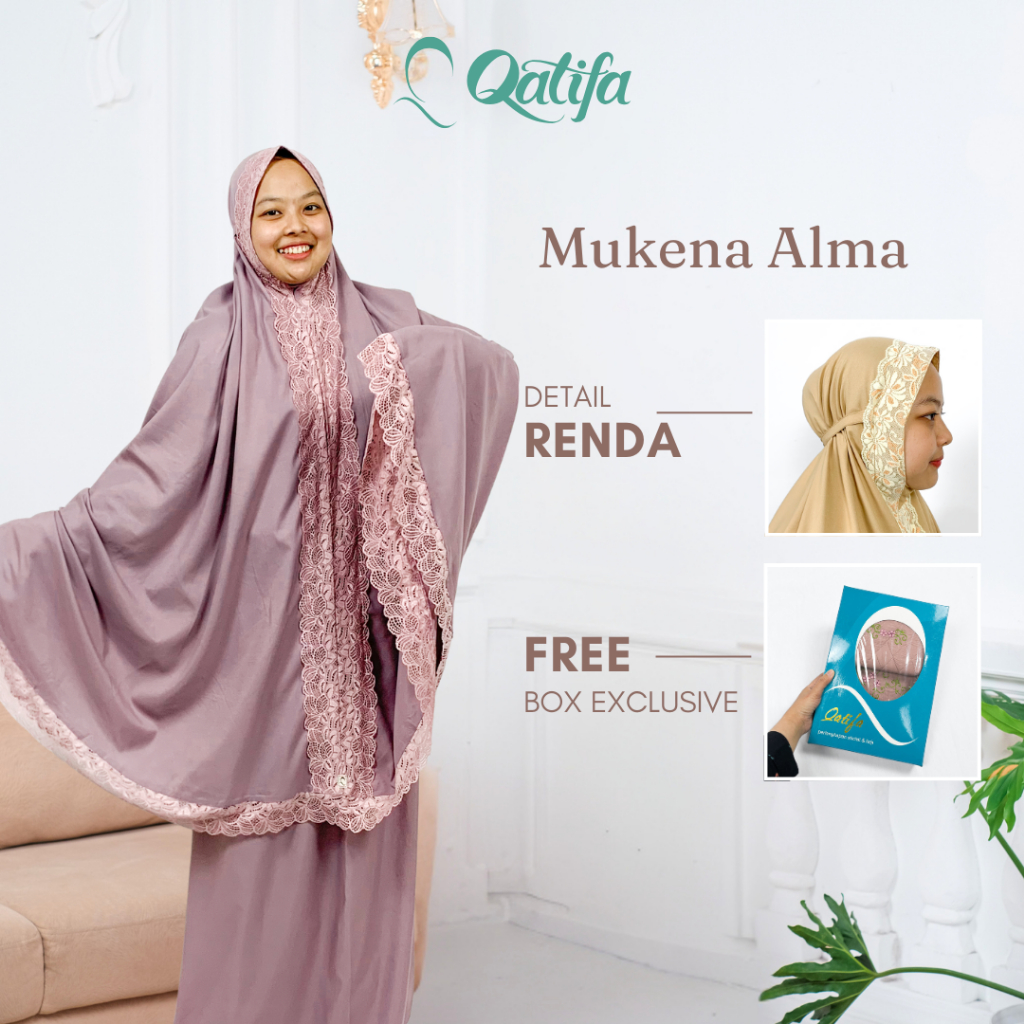 Qatifa Mukena - Hampers Mukena Katun Alma
