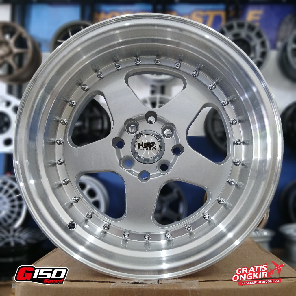 JUAL VELG HSR BURN R16X8,9 H8X100-114,3 ET 25-15