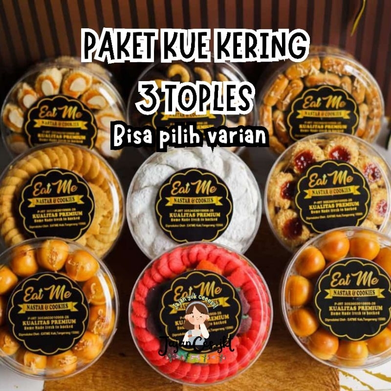 

Paket Kue Kering 3 Toples MURAH BANGET!!