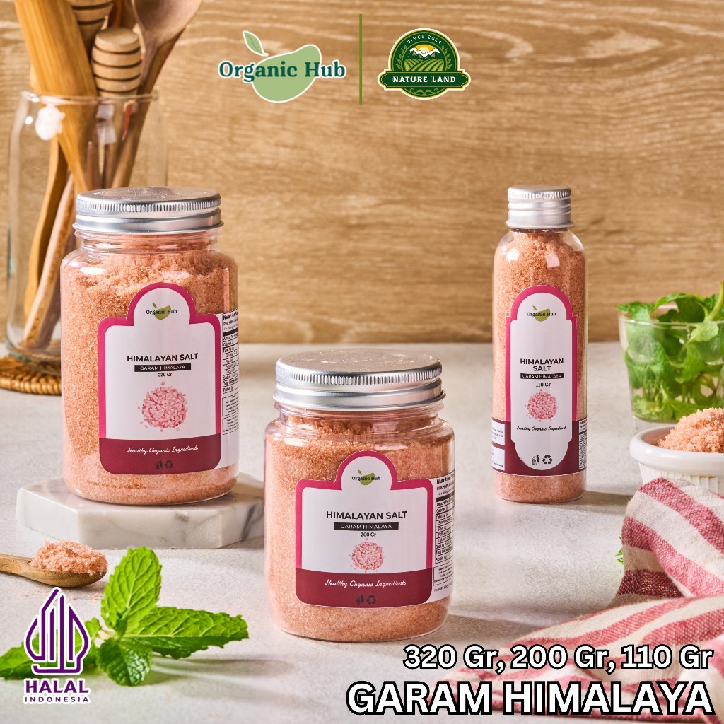 

Organic Hub Garam Himalaya Premium Organic Original 100% Himalayan Pink Salt Sea Salt Rock Salt