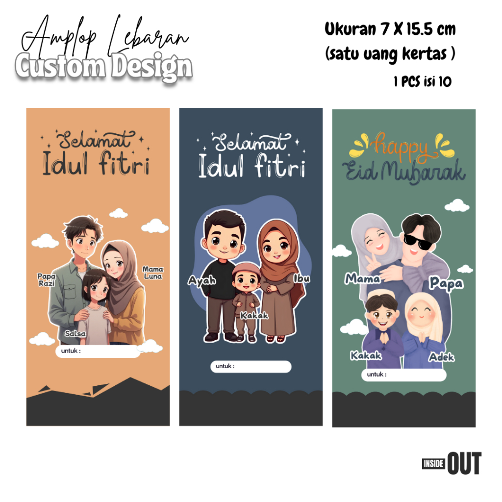 

AMPLOP LEBARAN PREMIUM CUSTOM BAHAN TEBAL UNTUK IDUL FITRI GAMBAR MENARIK