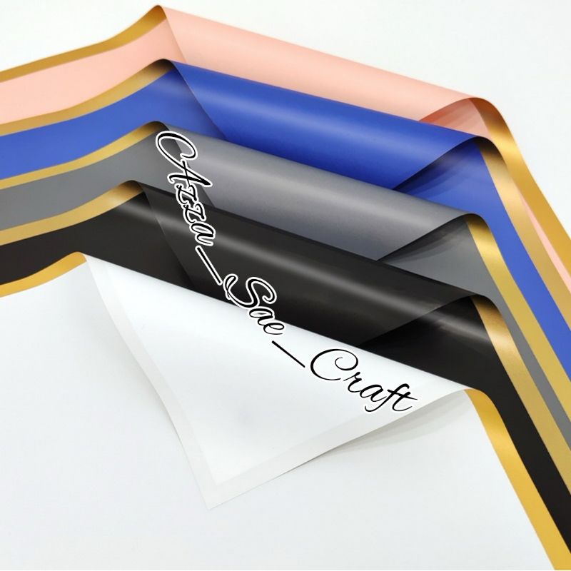 

Kertas Bunga List Emas Part 3 Free Packing Kertas Bouquet Solid Gold Line Flower Wrapping
