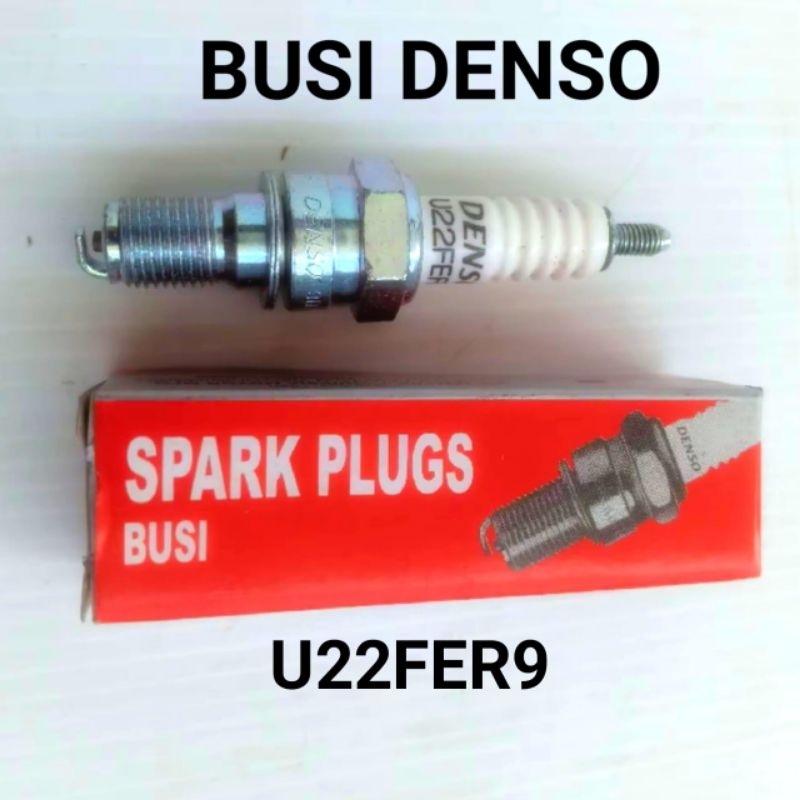 Busi Motor U22FER9 - Busi DENSO U22FER9  - Busi Motor Bebek dan Matic - Busi Motor - Busi Motor Merk