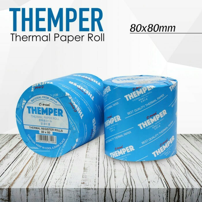 

KERTAS STRUK 80X80 | KERTAS THERMAL | KERTAS KASIR | EPRINT THEMPER THERMAL PAPER ROLL