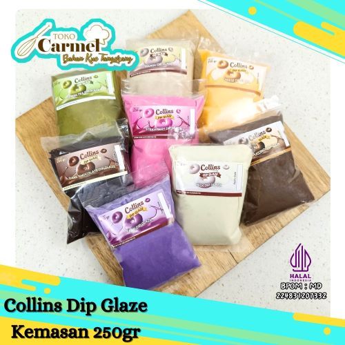 

COLLINS DIP GLAZE 250GR REPACK Topping Dipping Glaze Donat Aneka Rasa FREE BUBBLE WRAP Tiramisu 250gr