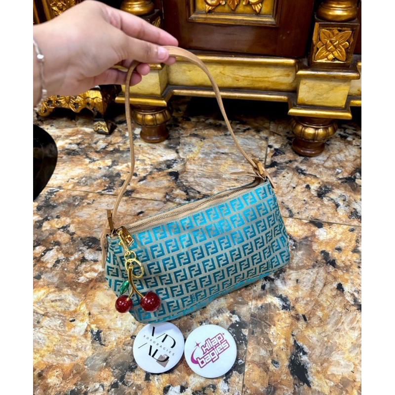 tas brand vintage preloved tas mama baguette zucca shoulder bag preloved second hand