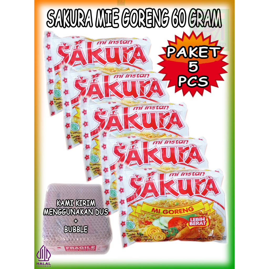 

Mie Mi Instant Sakura Mie Goreng Paket isi 5 bungkus
