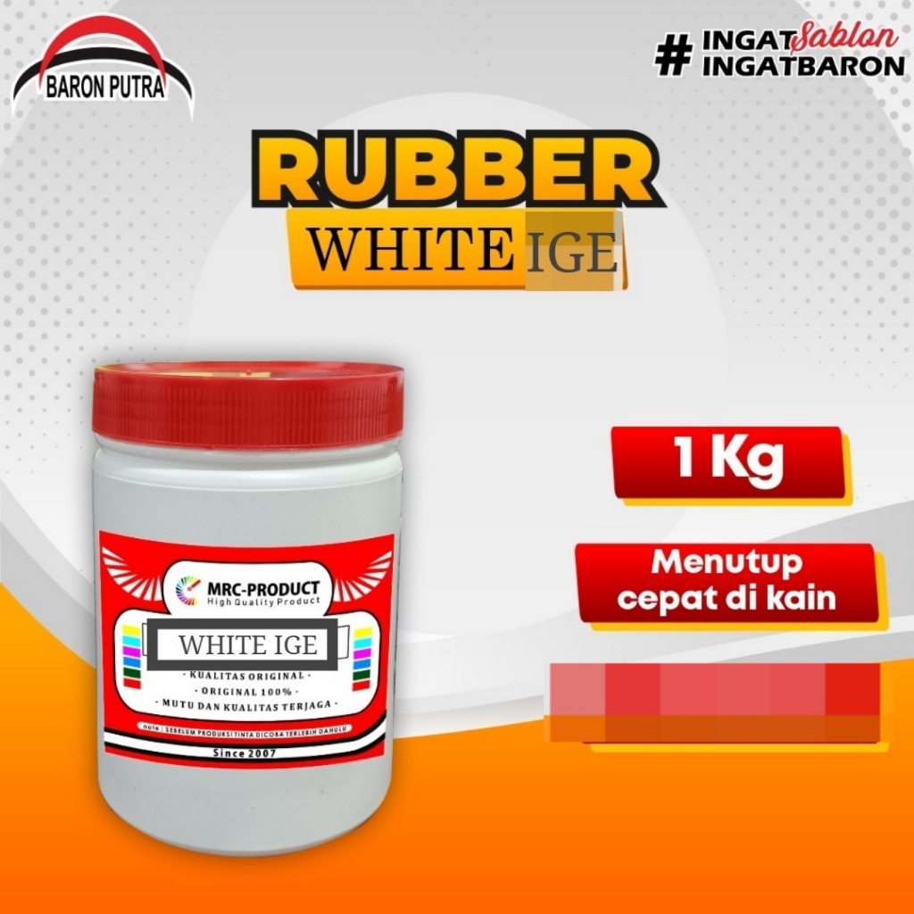 

RUBBER WHITE IGE 1KG