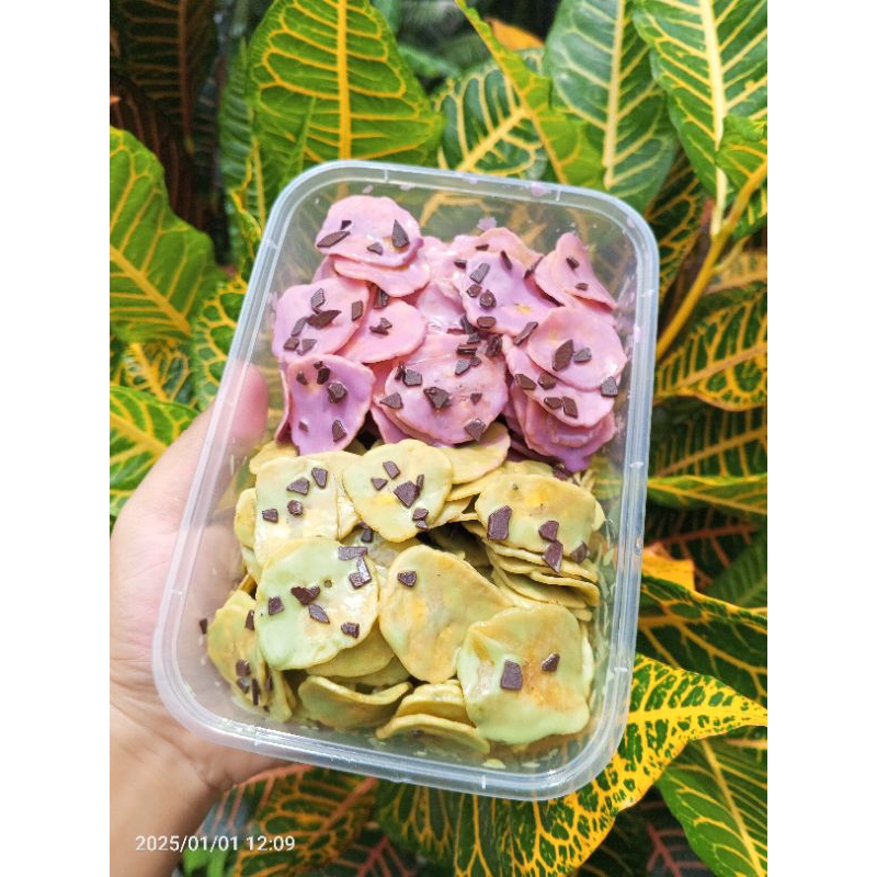 

Keripik Pisang Coklat/Banana Chips Rainbow/Banana/Chips/Chocolate