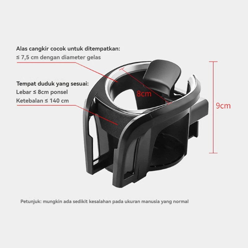 hot product car phone holder car cup holder 2-in-1 tempat botol mobil cup holder car phone holder