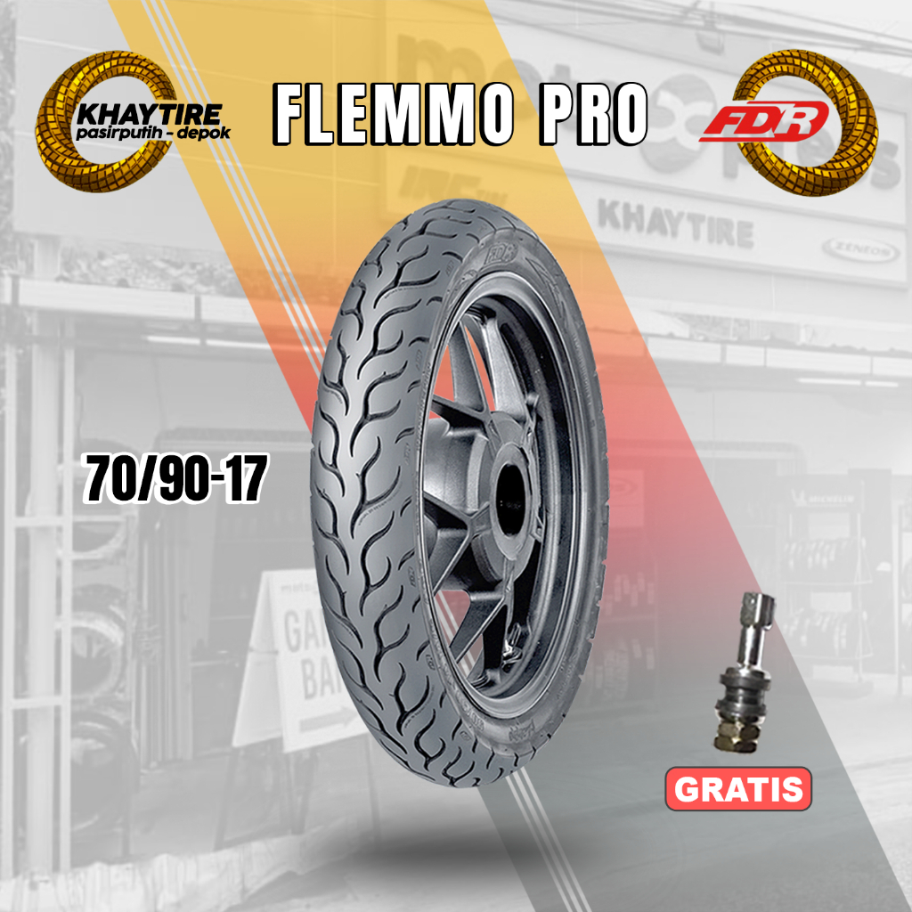Ban Motor Bebek FDR FLEMMO PRO 70/90-17 Tubeless