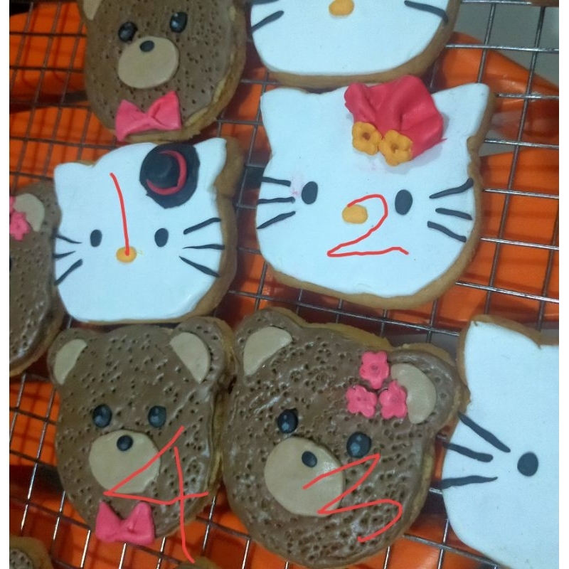 

Fondant cookies, kue kering karakter, cookies fondant