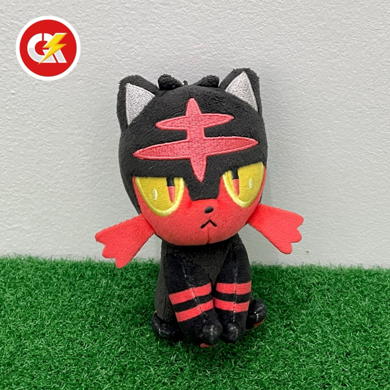 Boneka Plush Keychain Pokemon Litten Alola Starter Original Pokemon Center