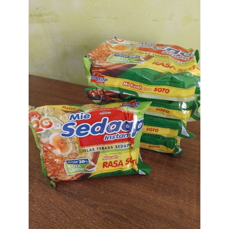 

Mie Instan Sedaap Soto Per Pack isi 5 pcs