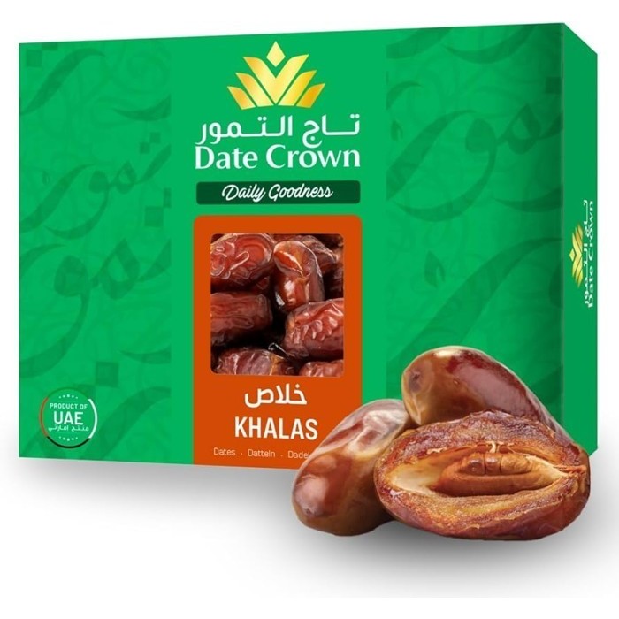 

Kurma Date Crown Khalas 1kg / Korma Datecrown Kholas 1 kg / DC Halas 1000 gram