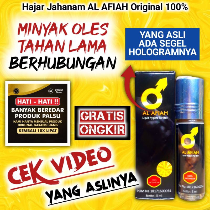 Hajar Jahanam Jahannam AL AFIAH Original BPOM 100% Mesir Obat Herbal Pria Asli