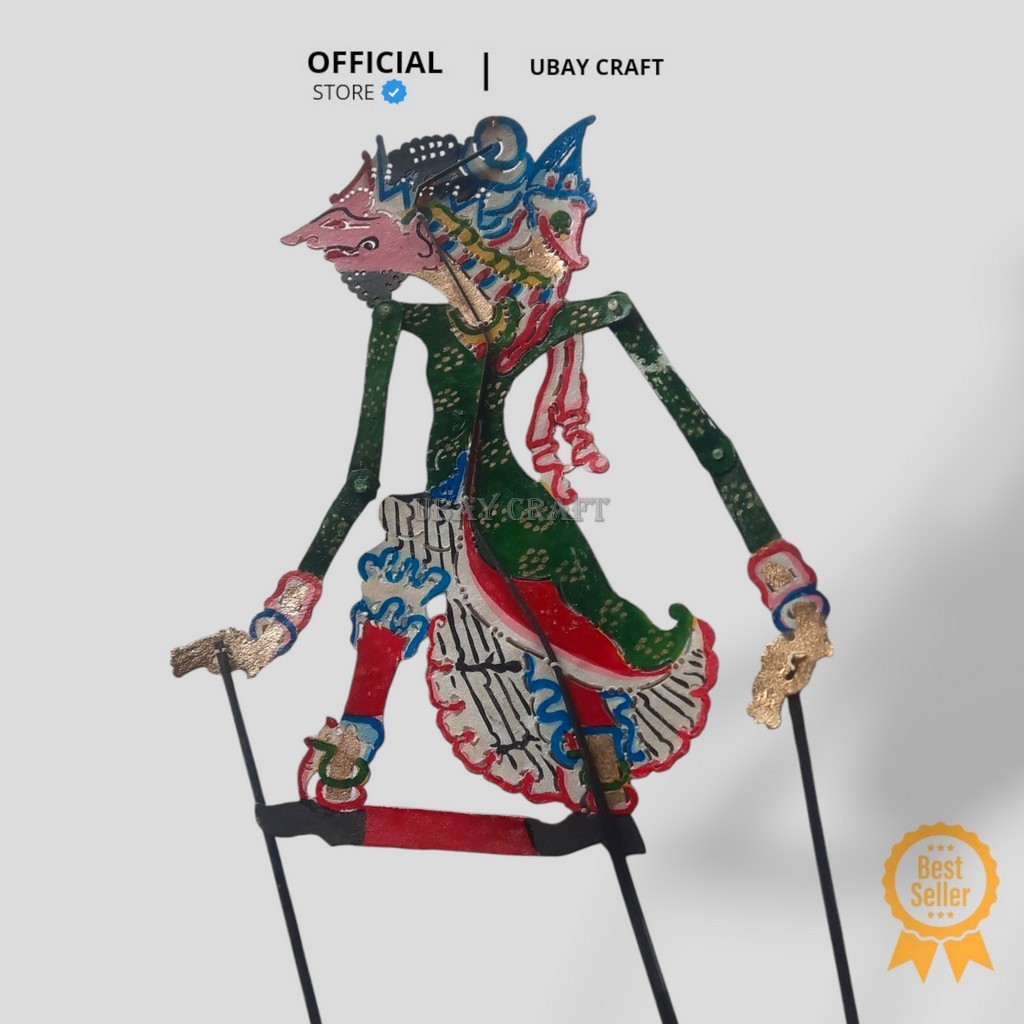 WAYANG KULIT SAPI TERMURAH ABIYOSO -+45 CM KULIT ASLI